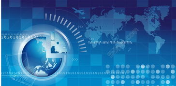 免费下载 蓝色科技背景矢量图，CDR格式，助力技术开发与运营设计